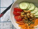 salade thaï aux crevettes marinées